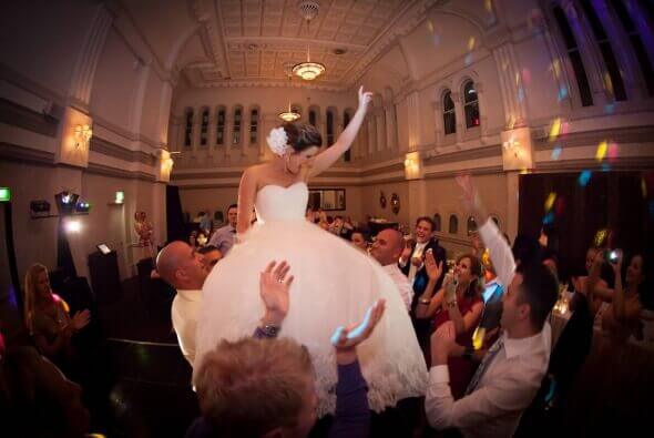 The Bride & Groom are always the focal point at a DJ:Plus! Entertainment wedding.