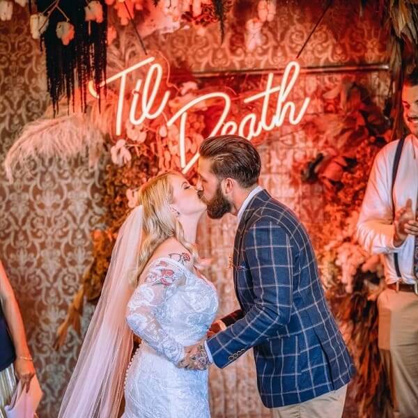 Neon 'Til Death' Sign