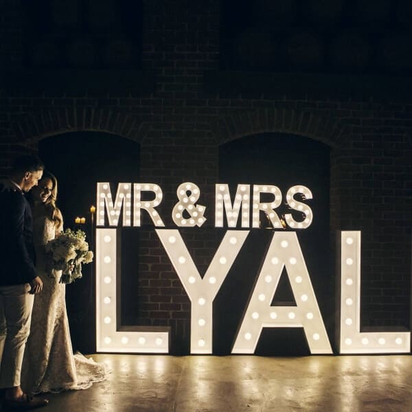 Mini Light up MR&MRS and 1.2m Light up Letters