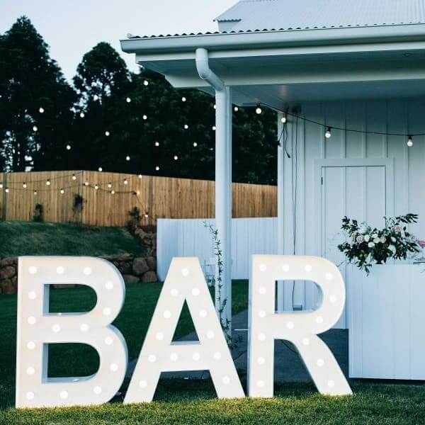 1.2m Light up 'BAR'
