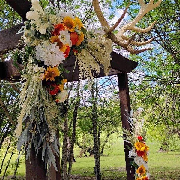 Sunflower and native arbour florals