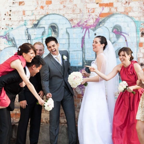 Fun wedding photography