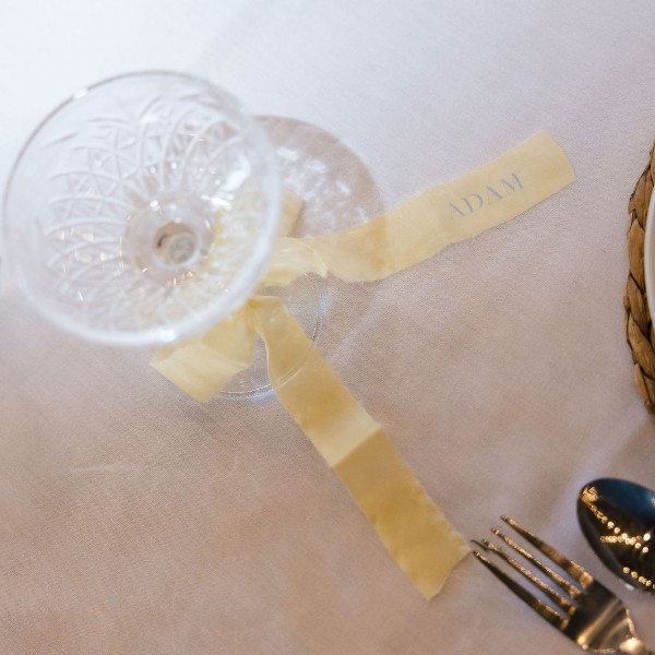 Silk Bow Placecards