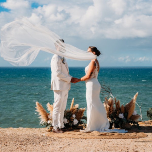 Jack & Shari's cliffside ceremony