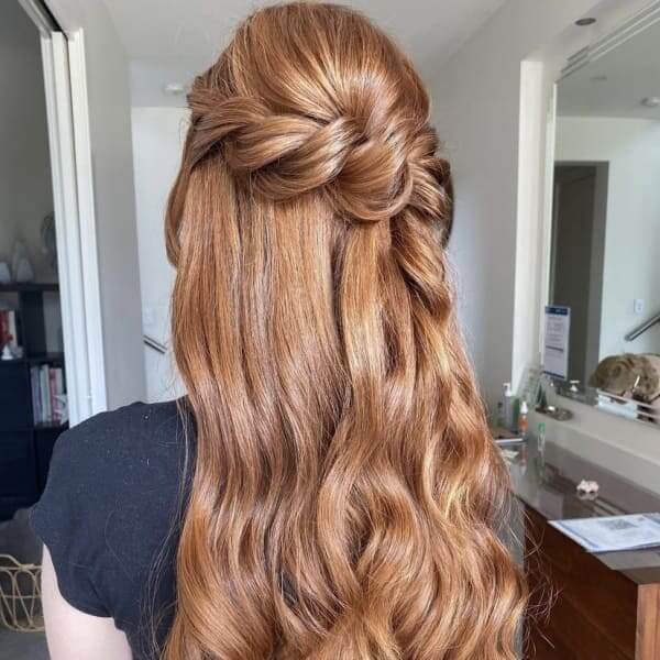 Half up rope braid