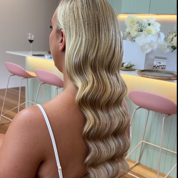 Bridal Glam Waves for Danielle