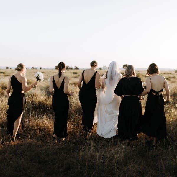 Bride Emily and her Bridesmaids - Theodore Queensland