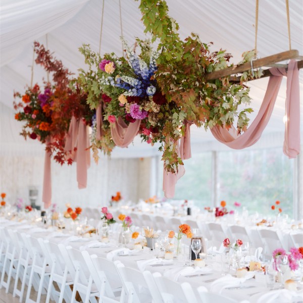 Garden Marquee Ladder Styling