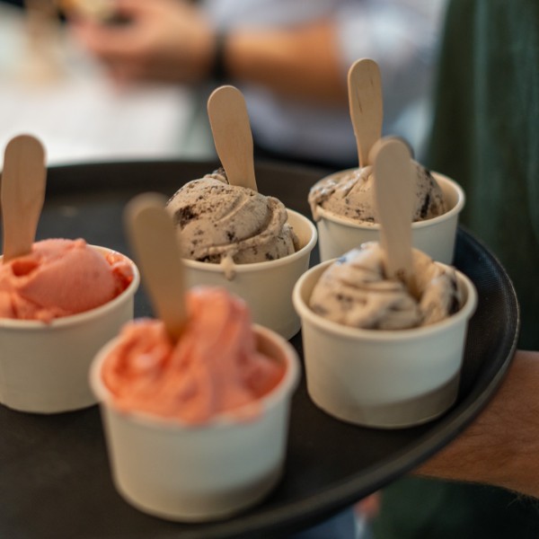 Fresh gelato and sorbet - Happy Camper Pizza