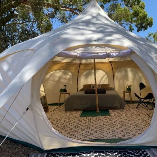 Lotus Belle tent for the Bridal Couple