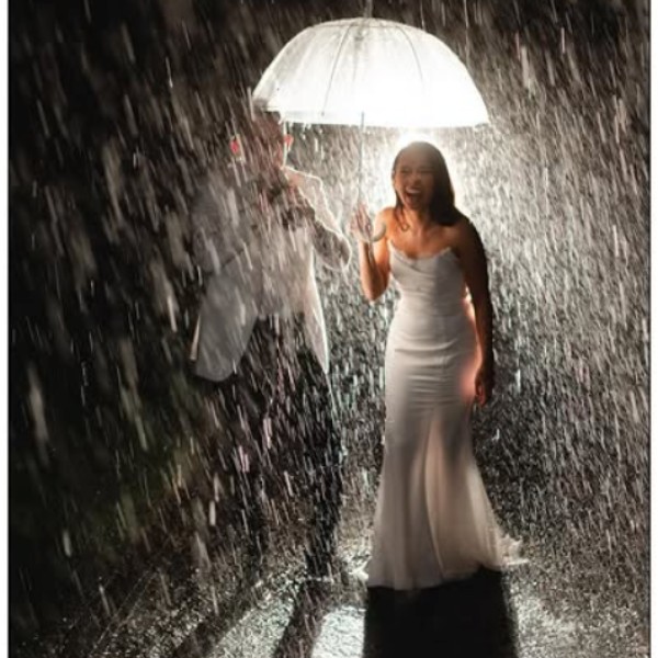 Ange + Con, entered a rainy wedded bliss with HAB by their side!