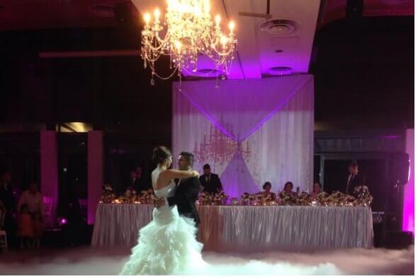 Lighting Theme for the Newlywed's First Dance