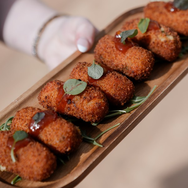 Sweet Potato Croquettes w/ a mild chilli jam (vg) (gf) (df)