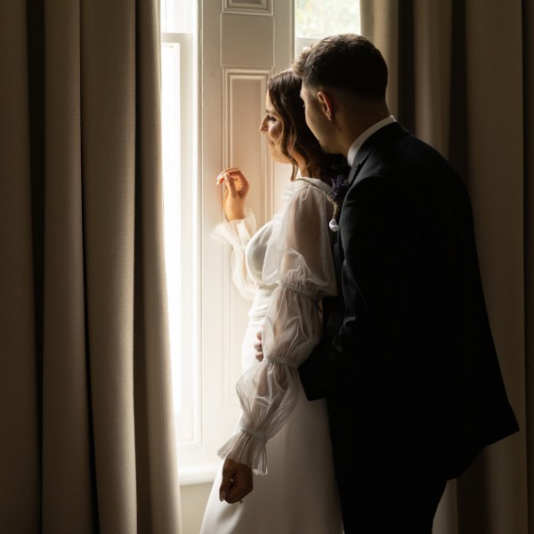 Couple at window