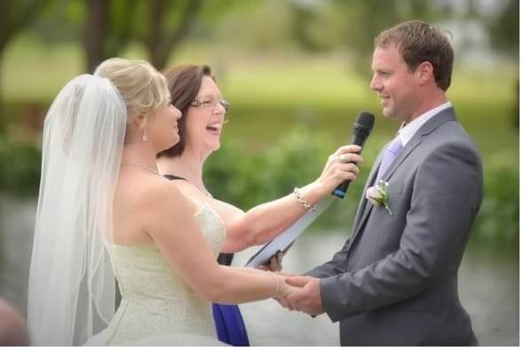 Magical moment saying your vows!