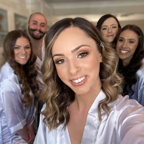 My bridal party having so much fun doing 