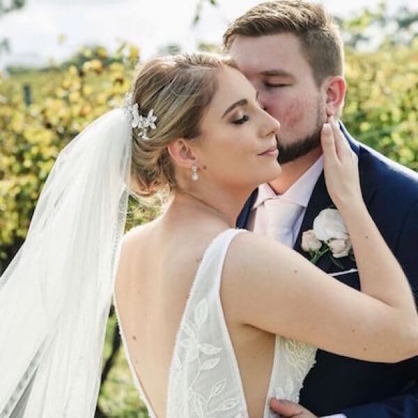 A beautiful couple on their special day