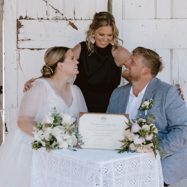 Love seeing couples relax after signing
