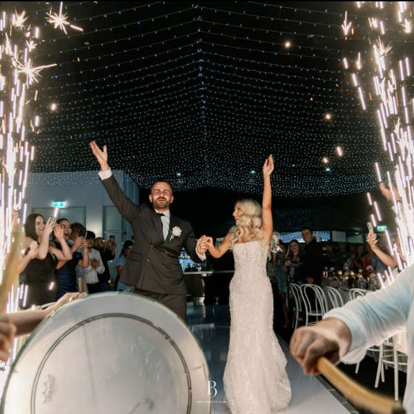 Bride and Groom Entry