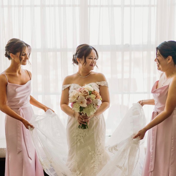 Bride & Bridesmaid hair and makeup by Kylie