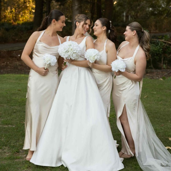 Bride and Bridesmaids