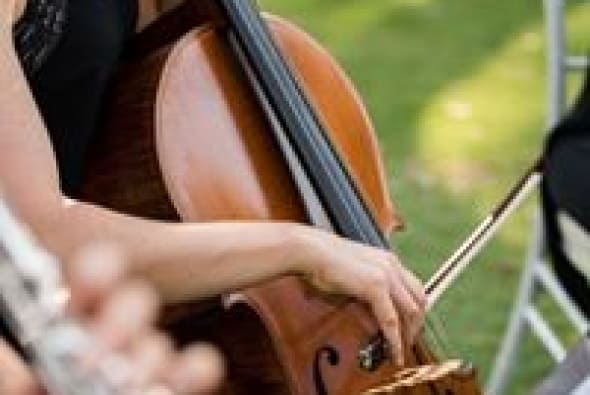 Performing at a wedding at Caversham House, by Sandie Bertrand Photography.