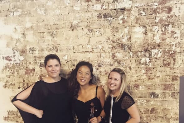 Amber, Jasmine & Rebecca at a wedding at Friday's Studio.