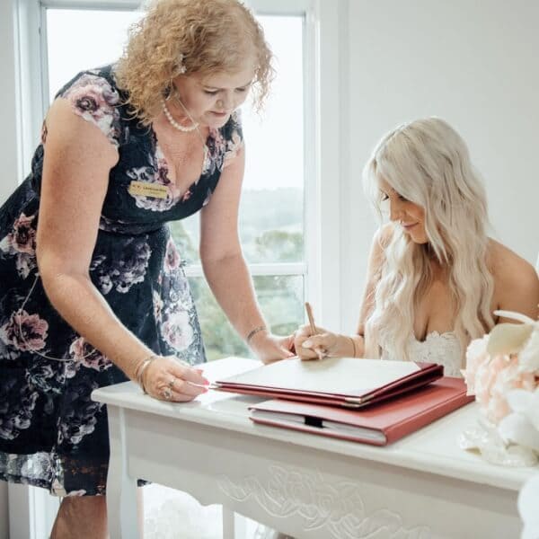 Signing the paperwork is super special