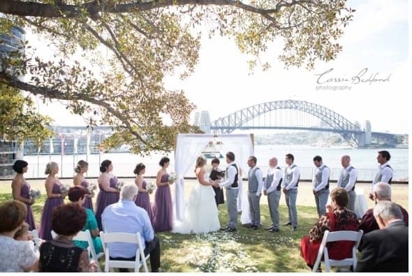 Naomie & Mick wanted laughter and romance at their ceremony on Tarpeian Lawn, Sydney Harbour. What a memorable event.