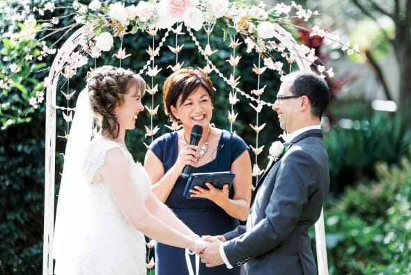 Japanese teacher Katie married Alex against a stunning backdrop of paper cranes, to honour her love of Japanese culture