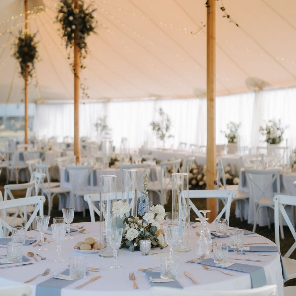 Hayley & Kyle's wedding at Paradise Lagoons, under the Sperry Tent