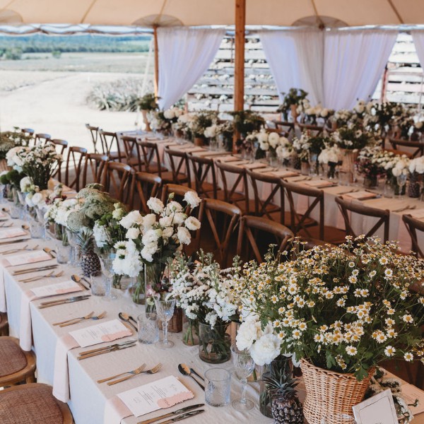 Pineapple Farm Wedding under the Sperry Tent
