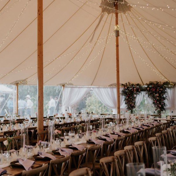 Odette & Tom, Paradise Lagoons Wedding under the Sperry Tent