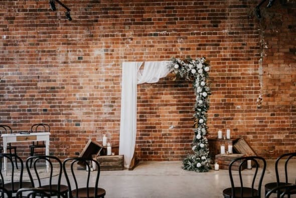 Ceremony styling & flowers by Lilly & Lotus