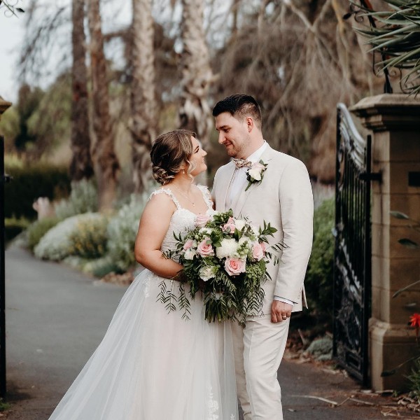 Beautiful updo for this stunning bride