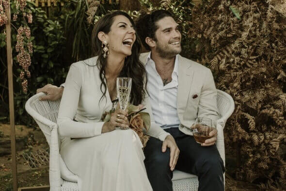 Most beautiful and intimate wedding ceremony in the backyard of a love filled family home. Incredible moments captured by The Salty Shutter.