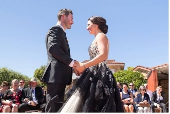 a happy couple in Perth