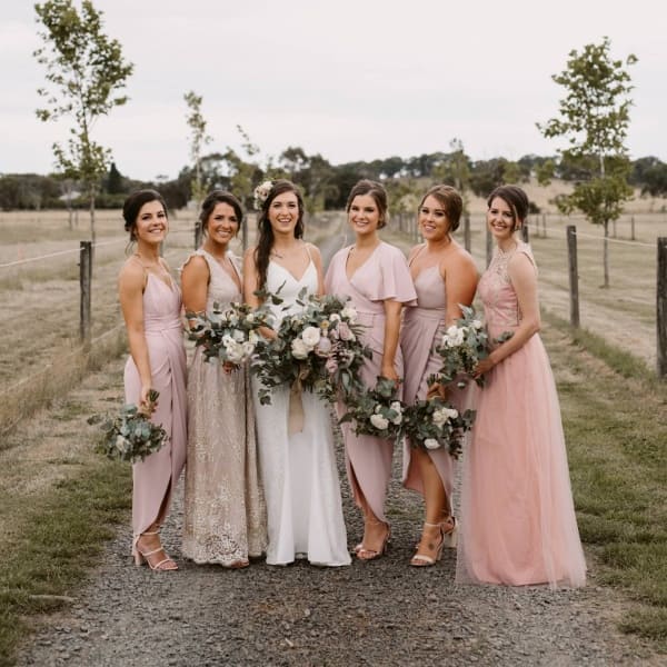 Adelle and the bridesmaids