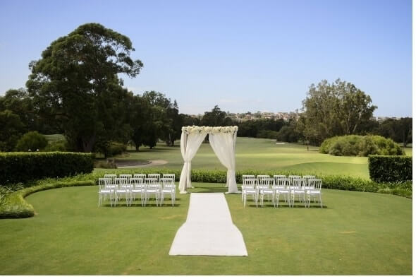 Ceremony on wedding tee