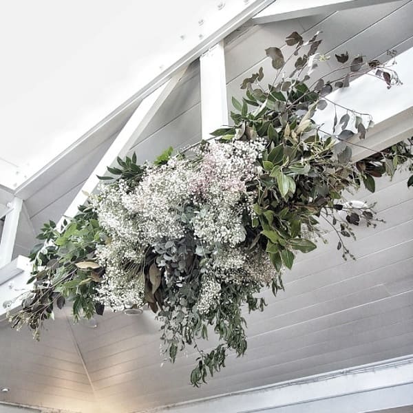 Aizel & Millie suspended babies breath and foliage