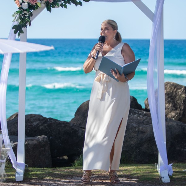 Marry Me Amanda at Coolangatta beachfront