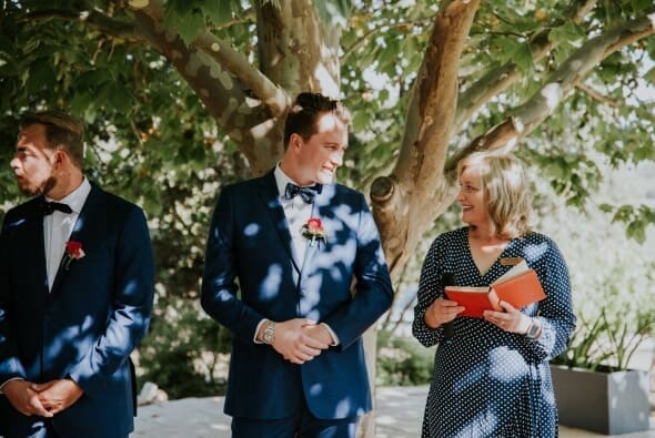 Waiting for the beautiful bride