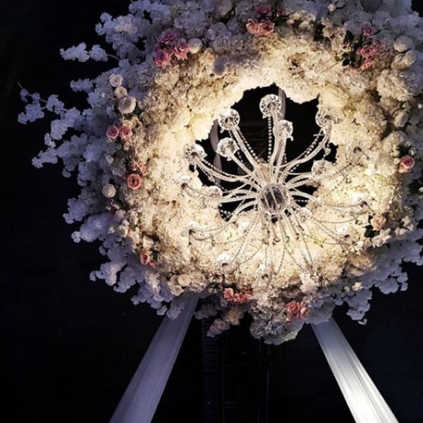 Our floral chandeliers are next level...