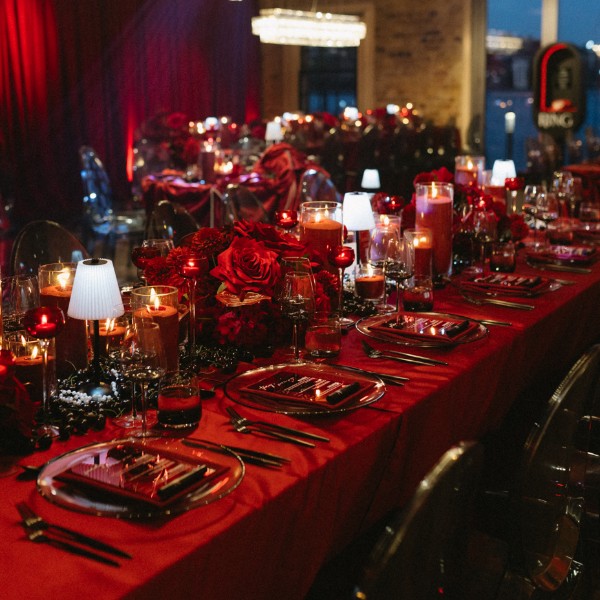 Red Themed Wedding Reception