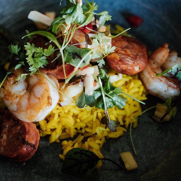 Prawn & Chorizo Entree