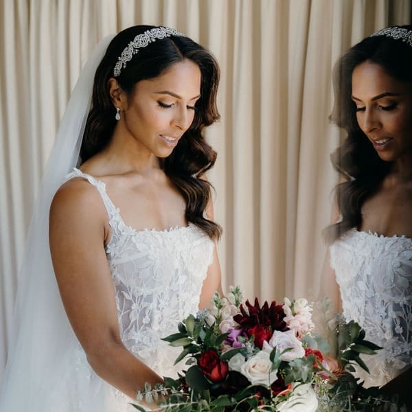 Rachel's Wedding day - Glamour Vintage wave hair style