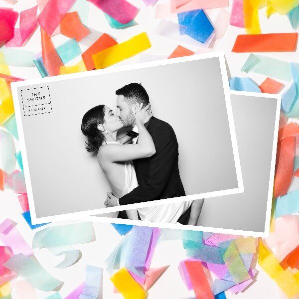 Photo Corner - Photo Booth Prints - Black & White Glam - Kardashian