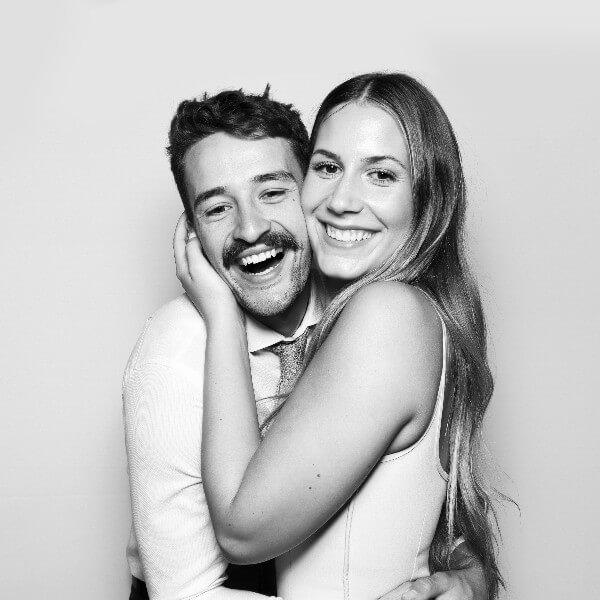 Photo Corner - Photo Booth Hire - Black & White Glam Filter