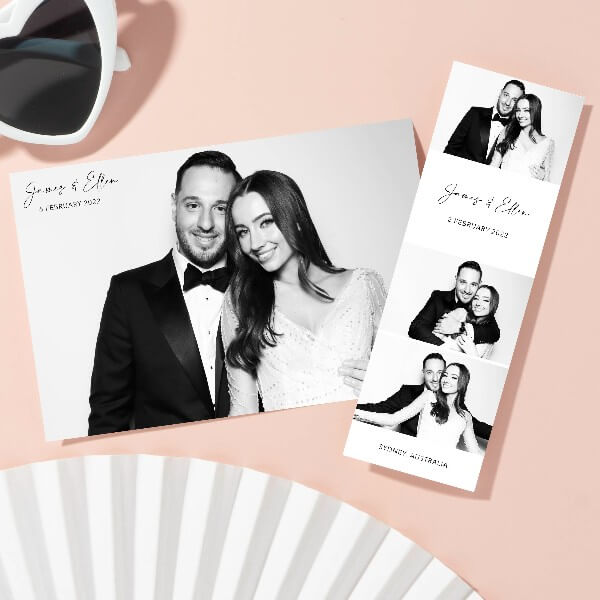 Photo Corner - Photo Booth Prints - Black & White