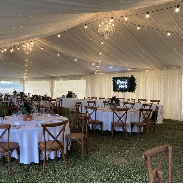 Private Property Reception in the Marquee